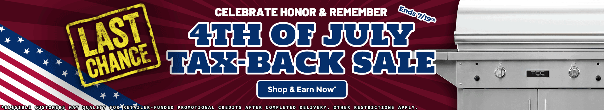 4th of July Tax Back Sale