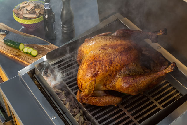 Smoker/Roaster + Chip Corral