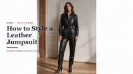 How to Style a Leather Jumpsuit and Playsuit