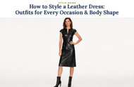 How to Style a Leather Dress for Any Occasion