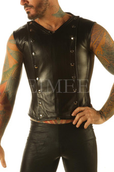 Full Grain Leather Vest - front