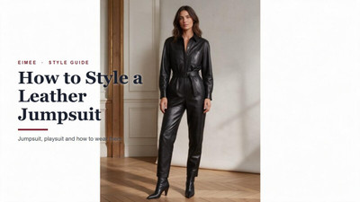 How to Style a Leather Jumpsuit and Playsuit