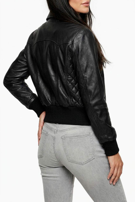 Ladies Leather Jacket Soft Natural Leather Style/JCBOX