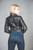 Full Grain Leather Short jacket KATRINA back