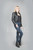 Full Grain Leather Short jacket KATRINA front view