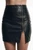 Leather skirt – detail of stitching and finish