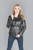 Women's Leather Jacket Wrap Around RALMAIN front zoom