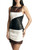 Stunning Ladies Leather Dress Top Costume Stylish Figure Hugging Custom Made MD104 Front View