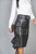 Leather Skirt Elegant Fishtail Vintage Style SHANEEZ side detail
