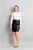 Full Grain Leather Sheath Office Skirt CHANI  front