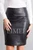 Full Grain Leather Sheath Office Skirt CHANI  front detail
