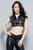 High Waisted Short Cropped Top ALESIE front