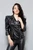 Ladies Leather Jacket LISTA – Front Zip and Collar Detail