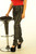 Studded Tight Fit Full Grain Leather Leggings Unique Style