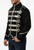 Men's black cotton jacket – detail of stitching and finish