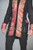 Full front view of the Maroon Brocade Cotton Steampunk Tailcoat HARINGTON