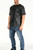 Premium leather perforated shirt modern style