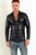 Men’s casual leather overshirt outfit look