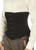 side view men’s cotton waist cincher corset black underbust