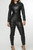 Bespoke One Piece Leather Suit catsuit full front view (Made-to-Measure)