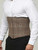 Male model wearing the underbust cotton corset for improved confidence and posture.