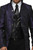 Men's Vintage Wedding Coat Brocade - front details
