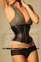 The full steel boned structure of the Super Strong Leather Corset