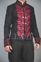 Men’s red embroidered tailcoat KENTZ front view