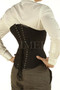 Back view of the Men's Steel Boned Corset showing tight lacing and back support