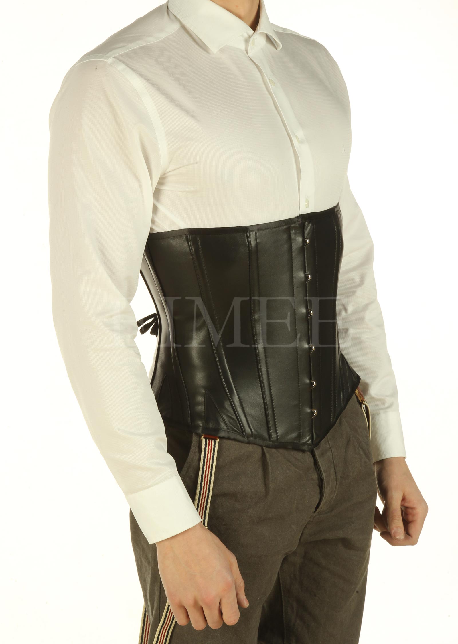 Corset for Men Tight Lacing 1214 Leather