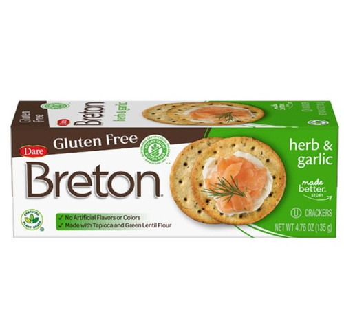 Breton Crackers Herb Garlic 4.76 oz.