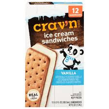 Cravn Cookies & Cream Ice Cream Sandwiches