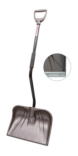 Snow Shovel 18" wide deep Poly combo blade
