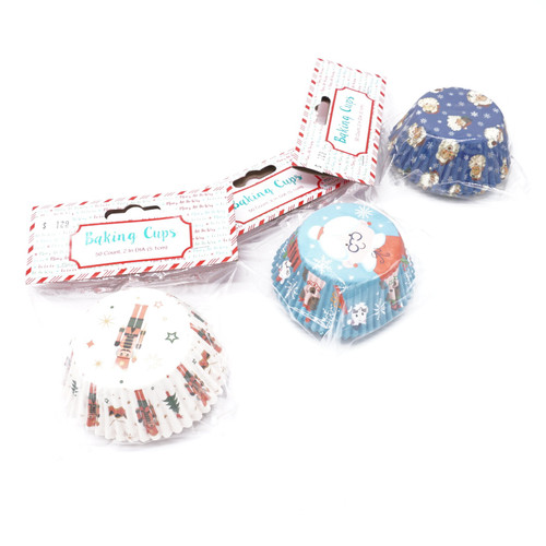 Christmas Baking Cupcake Paper 2"  50 ct.