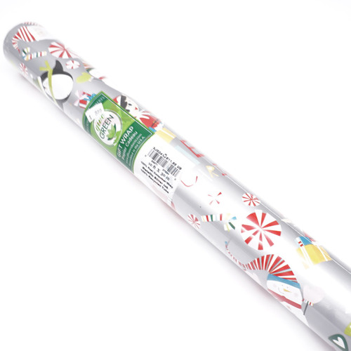 Elves & Snowmen Gift Wrap 10ft x 30 in.