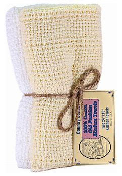 Country Cottons 100% Cotton Kitchen Towels Yellow