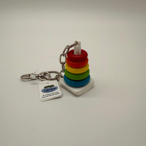 Ring Stacker Toy Keychain