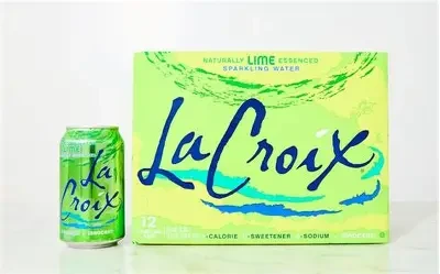 Sparkling Water with Lime essence 12pk.