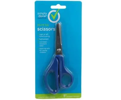 5" Scissors Blunt 4+ Children's School Variety colors