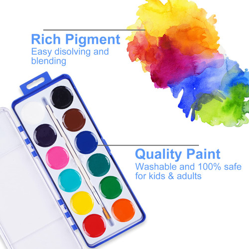 Watercolor Paint 12 Colors