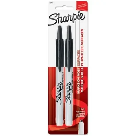 Sharpie Black Permanent Marker 2 pk.