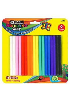 Modeling Clay 9 colors18 sticks  non-hardening school