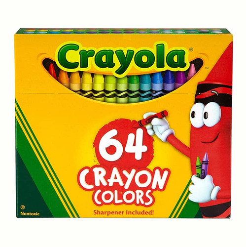 Crayons 64 Ct. w/sharpener