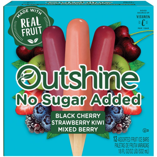 Outshine No Sugar Added Variety Bar Fruit 12 ct.