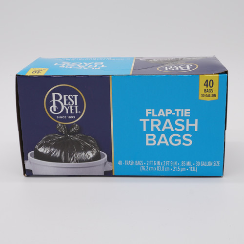 BestYet Flap-Tie Trash Bags - 4 Gallon