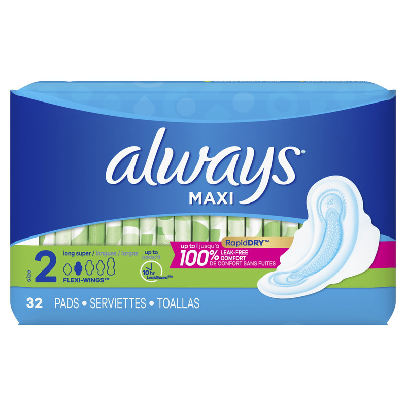 Always pads Reg 32ct