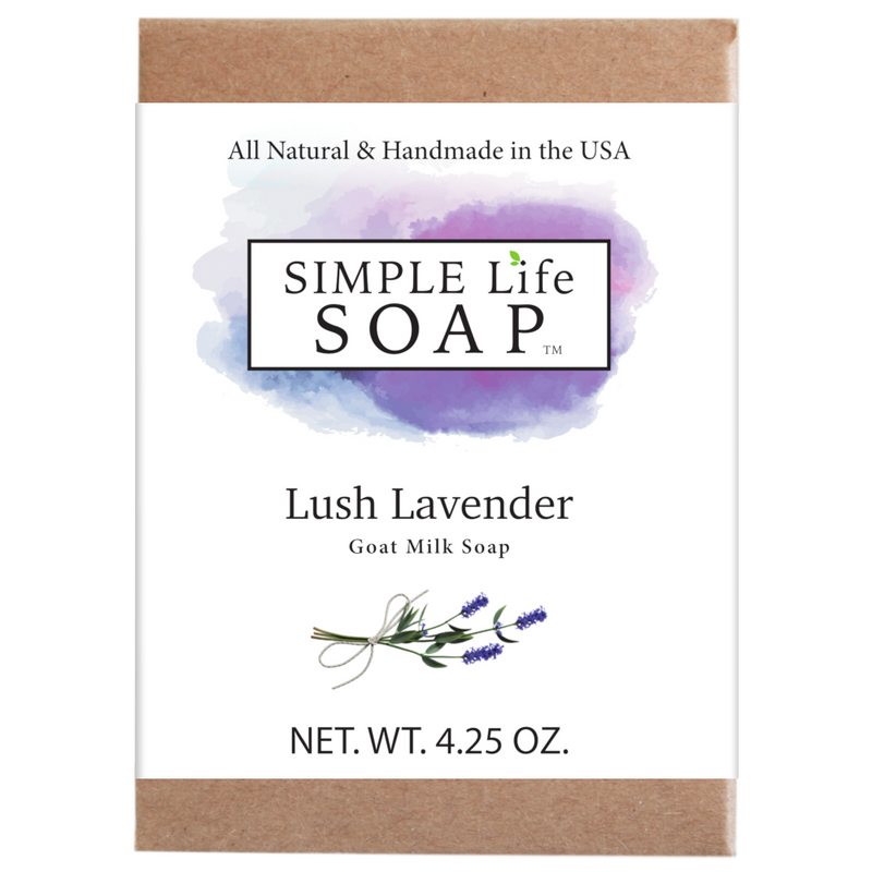 Simple Life Soap Lush Lavender Bar Soap with Goat Milk