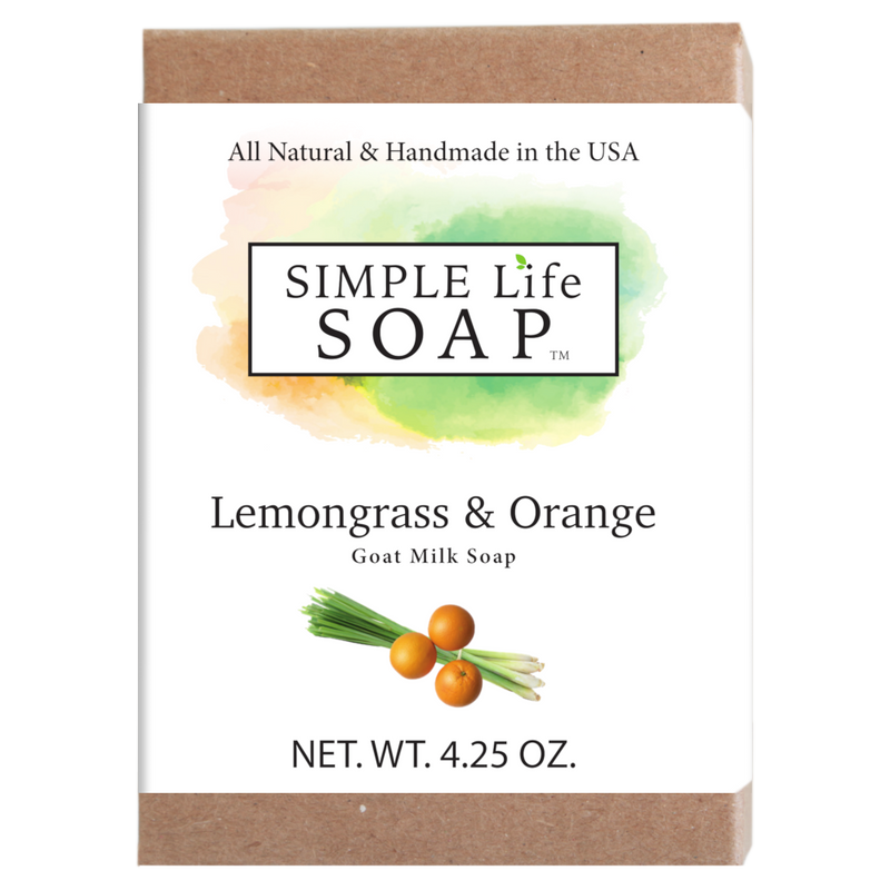 Simple Life Soap Lemongrass & Orange Bar Soap with Goat Milk
