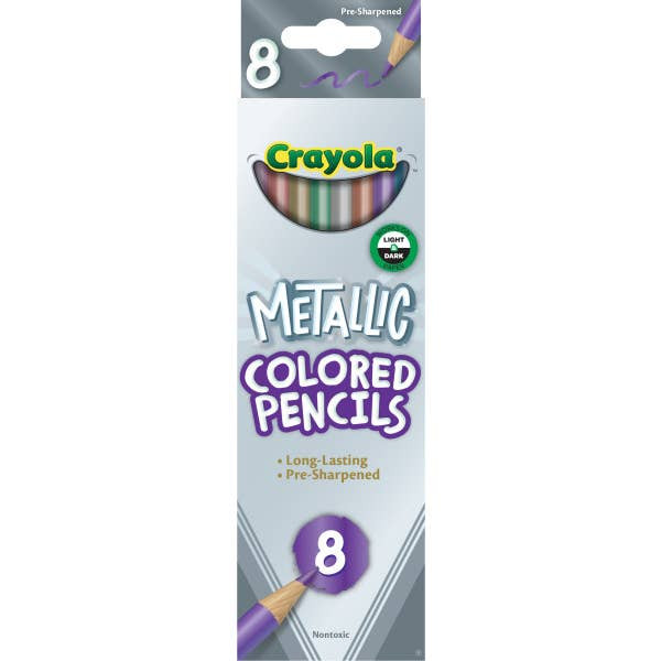 Colored Pencils Metallic 8ct. school