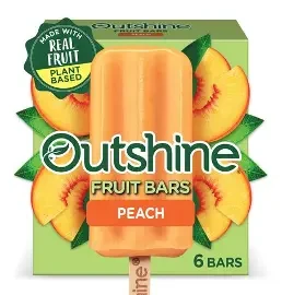 Outshine Fruit Bars Peach  6 ct. non GMO Real fruit
